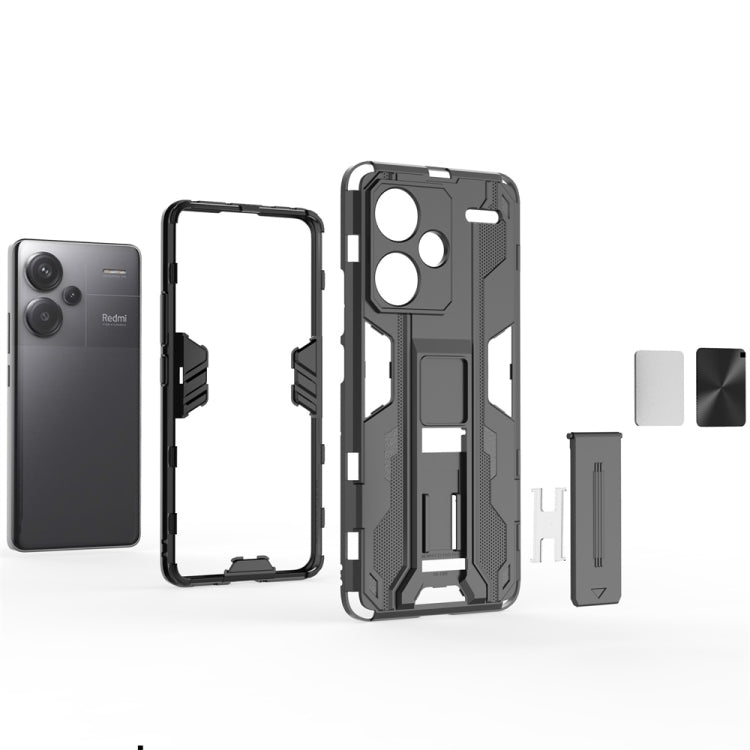 For Redmi Note 13 Pro 5G Supersonic Armor PC Hybrid TPU Phone Case(Grey) - Note 13 Pro Cases by PMC TechLife | Online Shopping South Africa | PMC TechLife | Buy Now Pay Later Mobicred