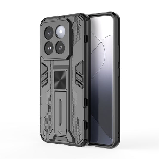 For Xiaomi 14 Pro Supersonic Armor PC Hybrid TPU Phone Case(Black) - 14 Pro Cases by PMC Jewellery | Online Shopping South Africa | PMC Jewellery | Buy Now Pay Later Mobicred