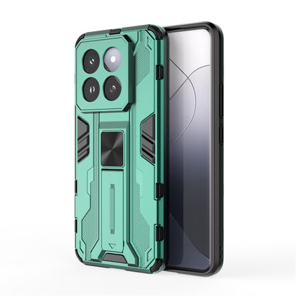 For Xiaomi 14 Pro Supersonic Armor PC Hybrid TPU Phone Case(Green) - 14 Pro Cases by PMC Jewellery | Online Shopping South Africa | PMC Jewellery | Buy Now Pay Later Mobicred