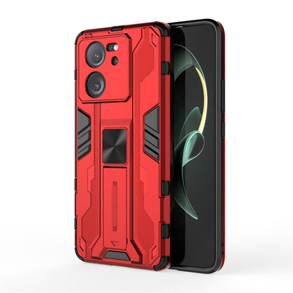 For Xiaomi 13T Supersonic Armor PC Hybrid TPU Phone Case(Red) - Xiaomi Cases by PMC Jewellery | Online Shopping South Africa | PMC Jewellery | Buy Now Pay Later Mobicred