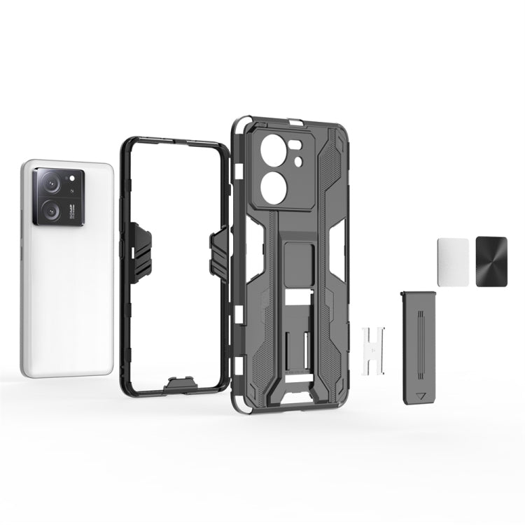 For Xiaomi 13T Supersonic Armor PC Hybrid TPU Phone Case(Silver) - Xiaomi Cases by PMC TechLife | Online Shopping South Africa | PMC TechLife | Buy Now Pay Later Mobicred