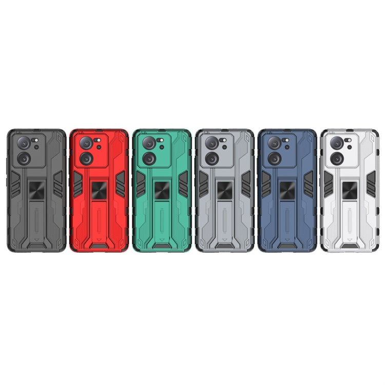 For Xiaomi 13T Supersonic Armor PC Hybrid TPU Phone Case(Silver) - Xiaomi Cases by PMC TechLife | Online Shopping South Africa | PMC TechLife | Buy Now Pay Later Mobicred