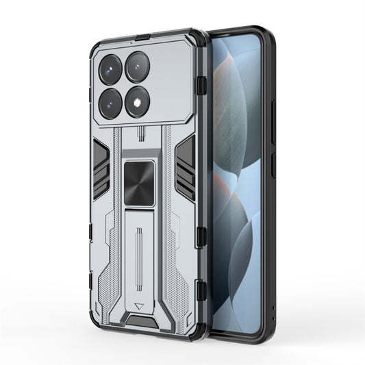 For Redmi K70 Supersonic Armor PC Hybrid TPU Phone Case(Grey) - Xiaomi Cases by PMC Jewellery | Online Shopping South Africa | PMC Jewellery | Buy Now Pay Later Mobicred