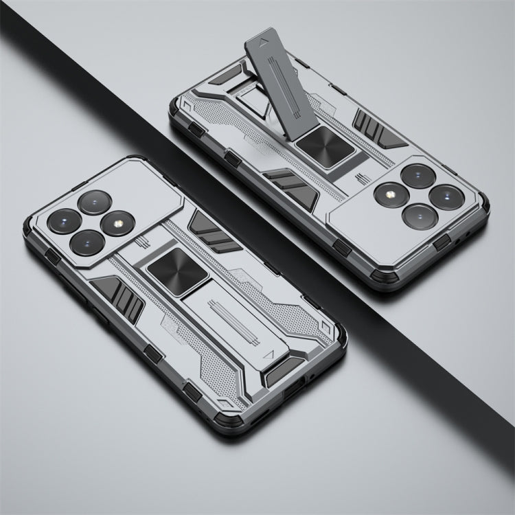 For Redmi K70 Supersonic Armor PC Hybrid TPU Phone Case(Grey) - Xiaomi Cases by PMC TechLife | Online Shopping South Africa | PMC TechLife | Buy Now Pay Later Mobicred