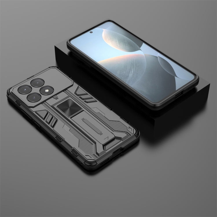 For Redmi K70E Supersonic Armor PC Hybrid TPU Phone Case(Black) - K70E Cases by PMC TechLife | Online Shopping South Africa | PMC TechLife | Buy Now Pay Later Mobicred