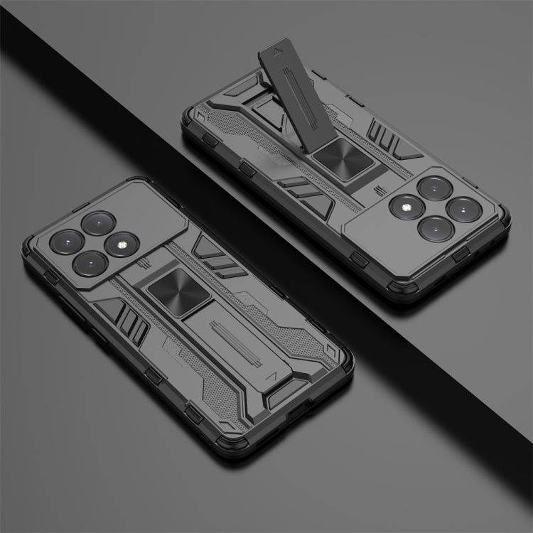 For Redmi K70E Supersonic Armor PC Hybrid TPU Phone Case(Black) - K70E Cases by PMC TechLife | Online Shopping South Africa | PMC TechLife | Buy Now Pay Later Mobicred