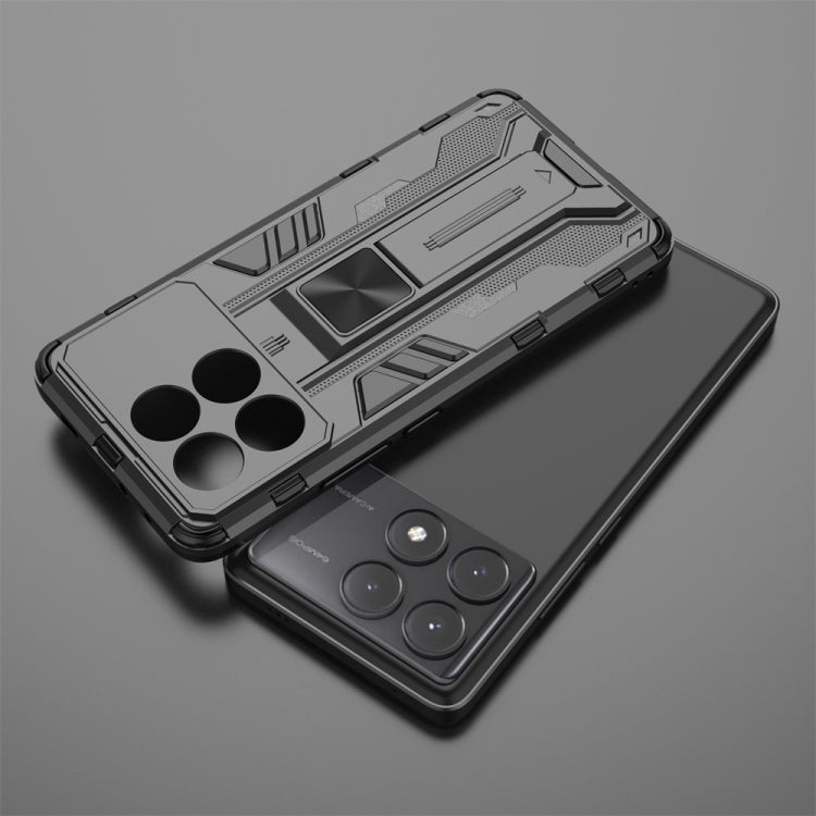 For Redmi K70E Supersonic Armor PC Hybrid TPU Phone Case(Grey) - K70E Cases by PMC TechLife | Online Shopping South Africa | PMC TechLife | Buy Now Pay Later Mobicred
