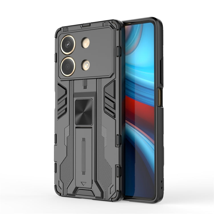 For Redmi Note 13R Pro Supersonic Armor PC Hybrid TPU Phone Case(Black) - Xiaomi Cases by PMC Jewellery | Online Shopping South Africa | PMC Jewellery | Buy Now Pay Later Mobicred