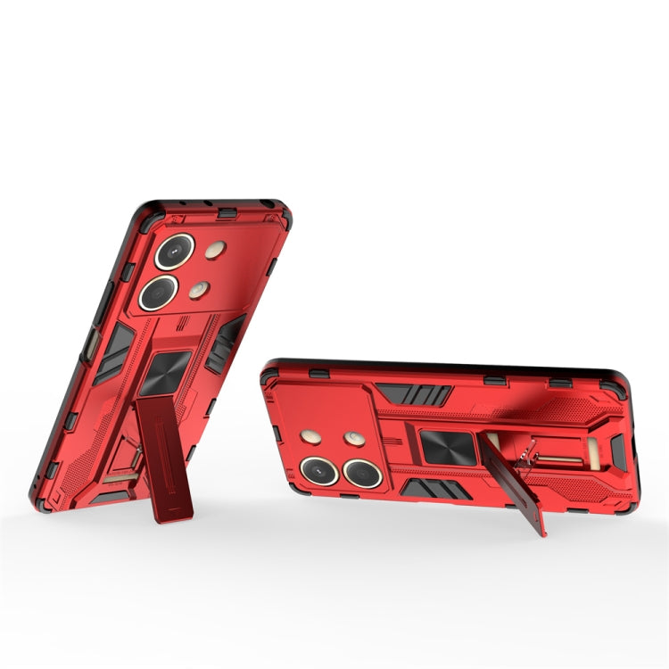 For Redmi Note 13R Pro Supersonic Armor PC Hybrid TPU Phone Case(Red) - Xiaomi Cases by PMC Jewellery | Online Shopping South Africa | PMC Jewellery | Buy Now Pay Later Mobicred