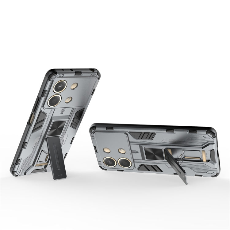 For Redmi Note 13R Pro Supersonic Armor PC Hybrid TPU Phone Case(Grey) - Xiaomi Cases by PMC TechLife | Online Shopping South Africa | PMC TechLife | Buy Now Pay Later Mobicred