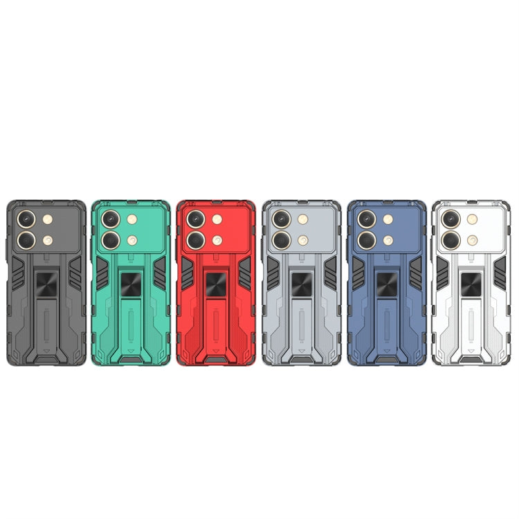 For Redmi Note 13R Pro Supersonic Armor PC Hybrid TPU Phone Case(Grey) - Xiaomi Cases by PMC TechLife | Online Shopping South Africa | PMC TechLife | Buy Now Pay Later Mobicred