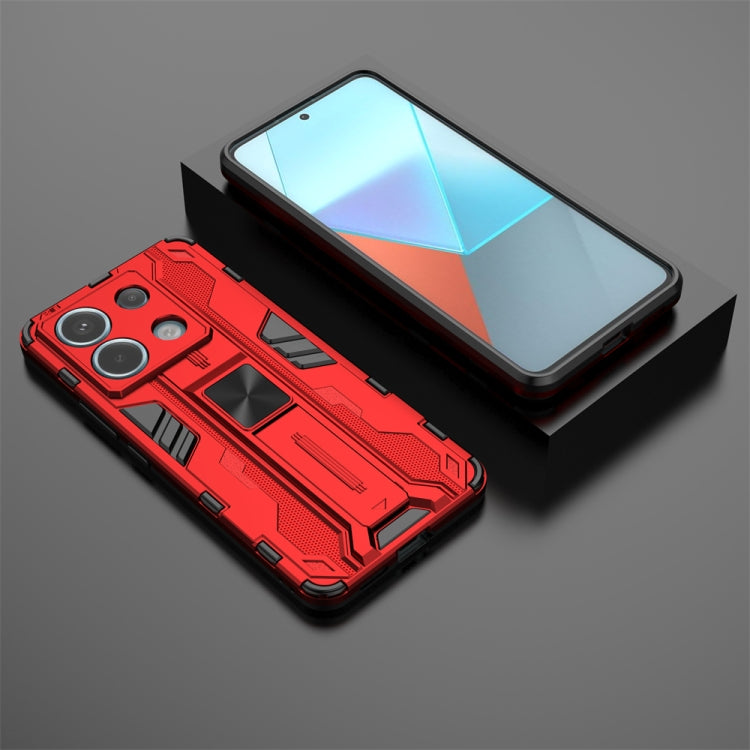 For Xiaomi Poco X6 Supersonic Armor PC Hybrid TPU Phone Case(Red) - Xiaomi Cases by PMC TechLife | Online Shopping South Africa | PMC TechLife | Buy Now Pay Later Mobicred