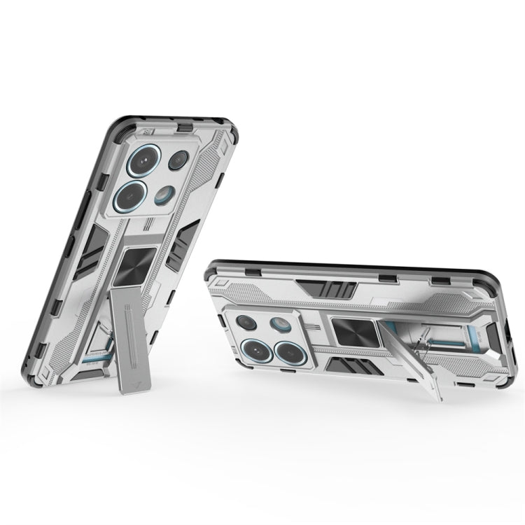 For Xiaomi Poco X6 Supersonic Armor PC Hybrid TPU Phone Case(Silver) - Xiaomi Cases by PMC TechLife | Online Shopping South Africa | PMC TechLife | Buy Now Pay Later Mobicred