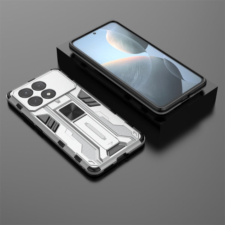 For Xiaomi Poco X6 Pro Supersonic Armor PC Hybrid TPU Phone Case(Silver) - Xiaomi Cases by PMC TechLife | Online Shopping South Africa | PMC TechLife | Buy Now Pay Later Mobicred