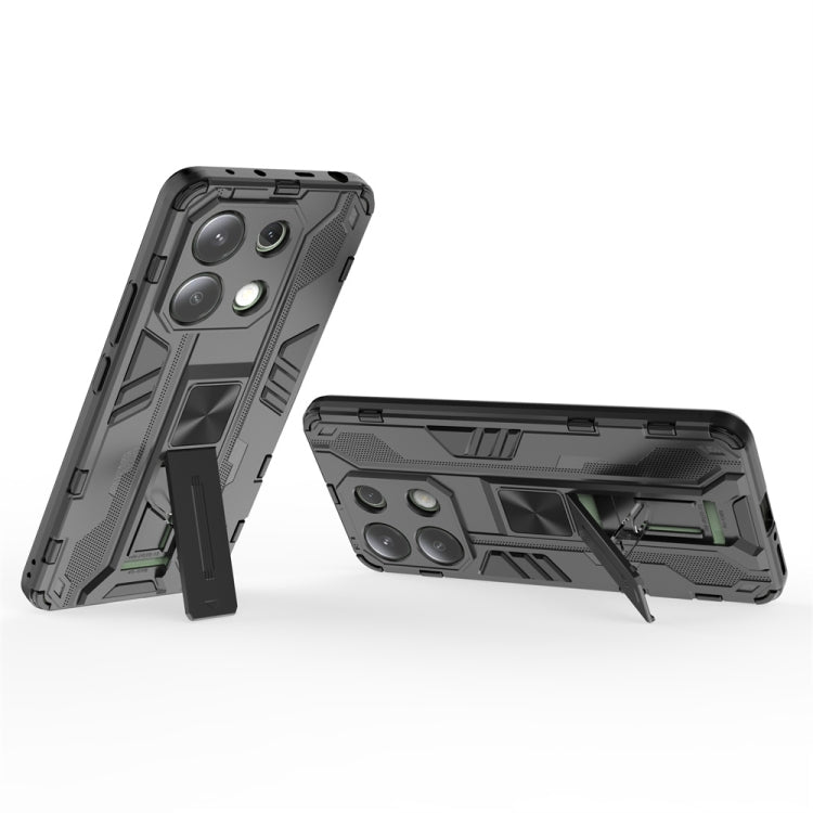 For Redmi Note 13 4G Supersonic Armor PC Hybrid TPU Phone Case(Black) - free shipping - PMC TechLife - Order now!