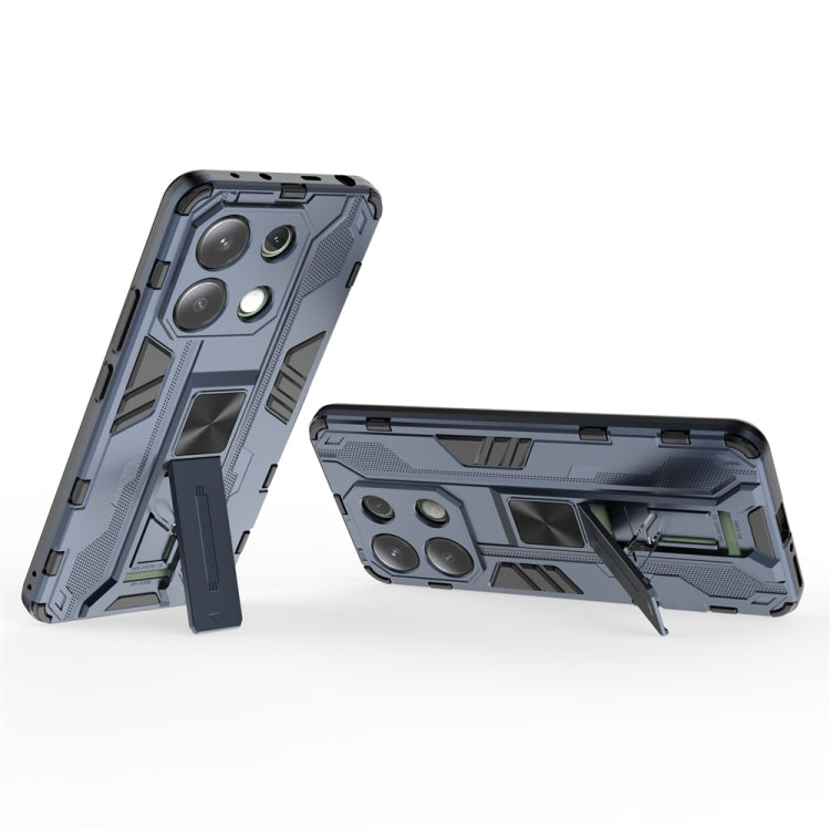For Redmi Note 13 4G Supersonic Armor PC Hybrid TPU Phone Case(Blue) - Note 13 Cases by PMC TechLife | Online Shopping South Africa | PMC TechLife | Buy Now Pay Later Mobicred