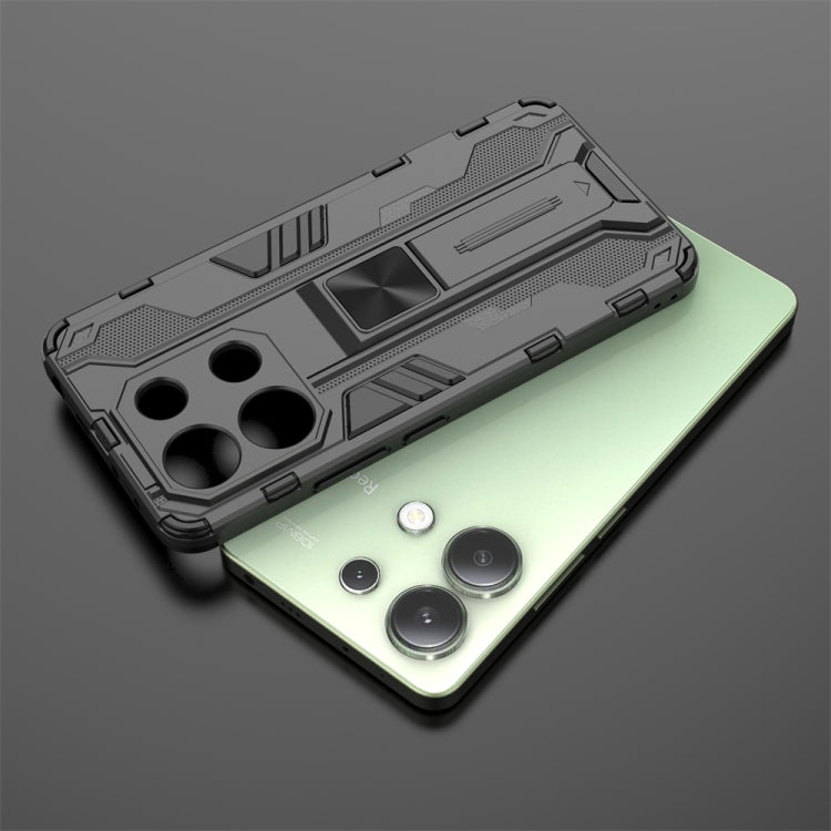 For Redmi Note 13 4G Supersonic Armor PC Hybrid TPU Phone Case(Grey) - Note 13 Cases by PMC TechLife | Online Shopping South Africa | PMC TechLife | Buy Now Pay Later Mobicred