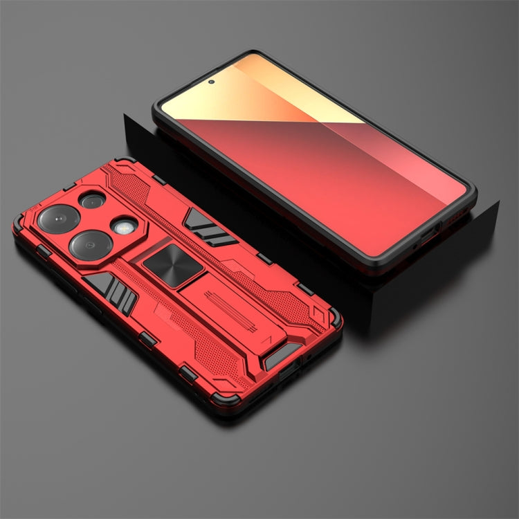 For  Redmi Note 13 Pro 4G Supersonic Armor PC Hybrid TPU Phone Case(Red) - Note 13 Pro Cases by PMC TechLife | Online Shopping South Africa | PMC TechLife | Buy Now Pay Later Mobicred