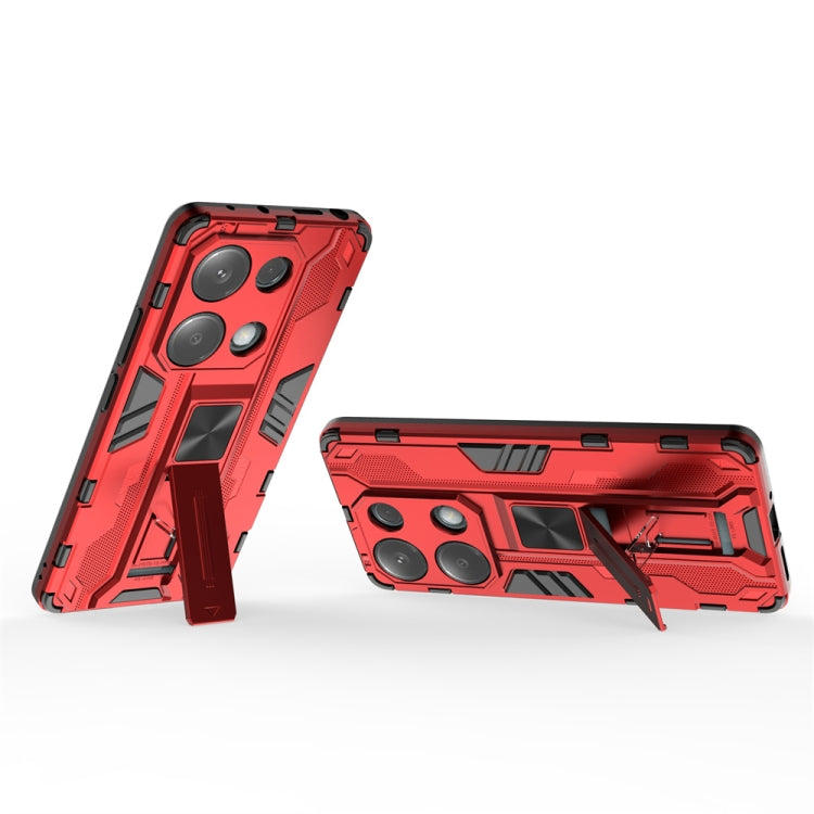 For  Redmi Note 13 Pro 4G Supersonic Armor PC Hybrid TPU Phone Case(Red) - Note 13 Pro Cases by PMC TechLife | Online Shopping South Africa | PMC TechLife | Buy Now Pay Later Mobicred