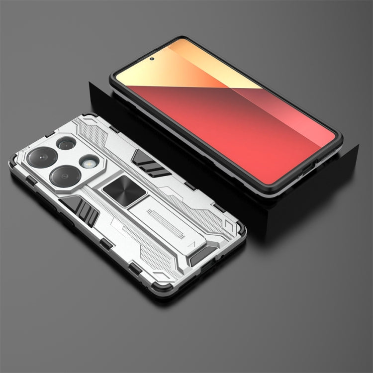 For  Redmi Note 13 Pro 4G Supersonic Armor PC Hybrid TPU Phone Case(Silver) - Note 13 Pro Cases by PMC TechLife | Online Shopping South Africa | PMC TechLife | Buy Now Pay Later Mobicred