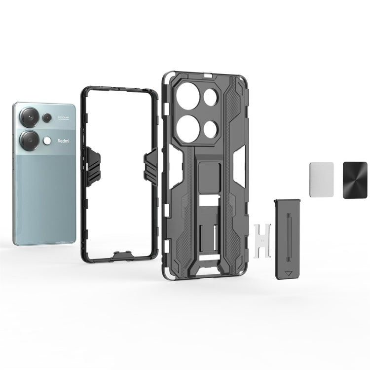 For  Redmi Note 13 Pro 4G Supersonic Armor PC Hybrid TPU Phone Case(Grey) - Note 13 Pro Cases by PMC TechLife | Online Shopping South Africa | PMC TechLife | Buy Now Pay Later Mobicred