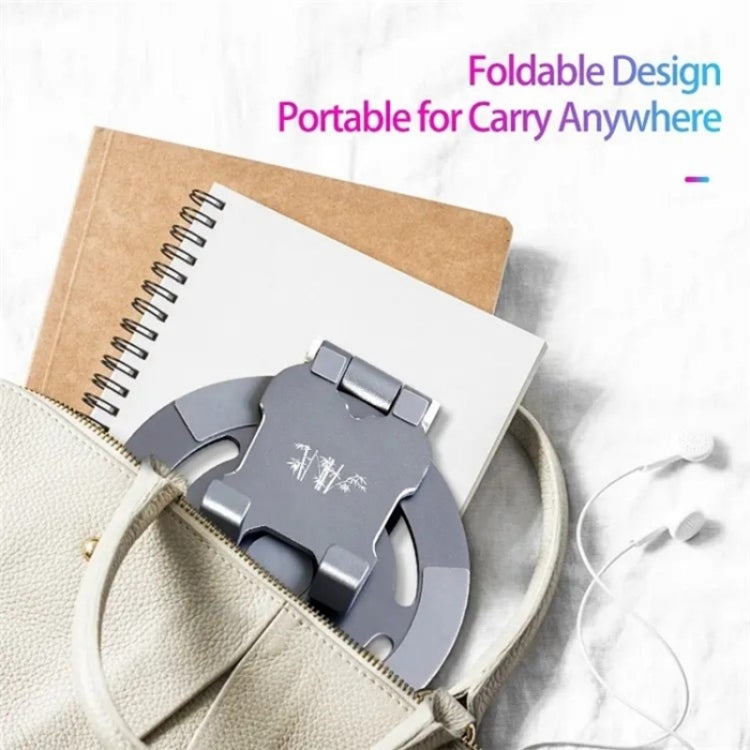 G60 Portable Folding 360-Degree Rotating Desktop Phone Tablet Holder(Silver) - Stand by PMC TechLife | Online Shopping South Africa | PMC TechLife | Buy Now Pay Later Mobicred
