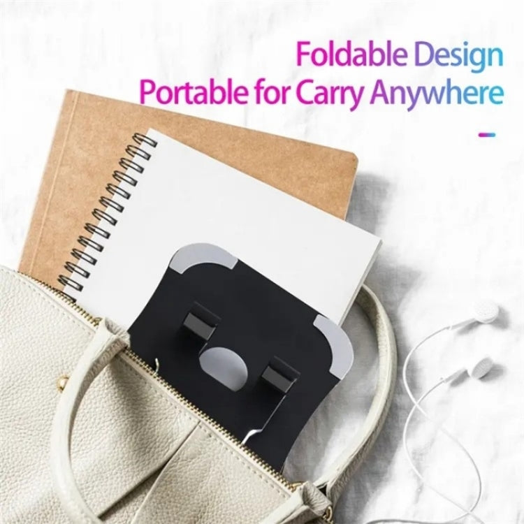 G61 Portable Folding 360-Degree Rotating Desktop Phone Holder(Black) - Stand by PMC TechLife | Online Shopping South Africa | PMC TechLife | Buy Now Pay Later Mobicred