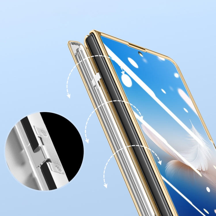 For Honor Magic Vs2 Electroplated Case-film Integral Hinge Shockproof Phone Case(Black) - Honor Cases by PMC TechLife | Online Shopping South Africa | PMC TechLife | Buy Now Pay Later Mobicred