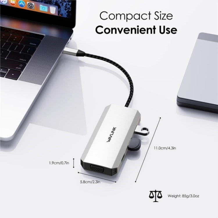 WAVLINK UMD304 Converter USB-C to Dual HD 4K 60Hz  HUB 7-in-1 Laptop Docking Station - USB HUB by WAVLINK | Online Shopping South Africa | PMC Jewellery | Buy Now Pay Later Mobicred