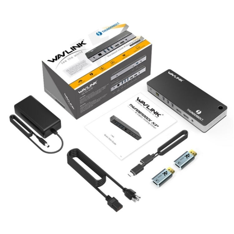 WAVLINK UTD21H 11 in 1 4K Dual DisplayPort Hub Converter Thunderbolt 3 Docking Station, Plug:AU Plug - free shipping - PMc TechLife - Order now!