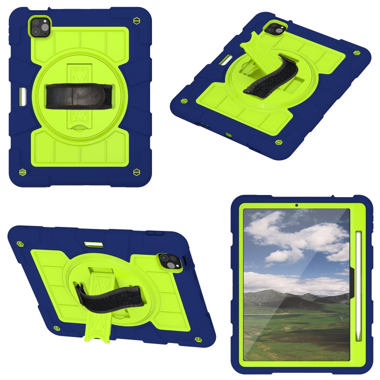 For iPad Air 11 2024 Silicone Hybrid PC Shockproof Tablet Case with Shoulder Strap(Tibetan Turquoise) - iPad Air 11 2024 Cases by PMC TechLife | Online Shopping South Africa | PMC TechLife | Buy Now Pay Later Mobicred