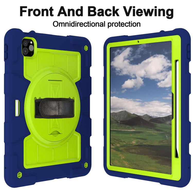 For iPad Air 11 2024 Silicone Hybrid PC Shockproof Tablet Case with Shoulder Strap(Tibetan Turquoise) - iPad Air 11 2024 Cases by PMC TechLife | Online Shopping South Africa | PMC TechLife | Buy Now Pay Later Mobicred