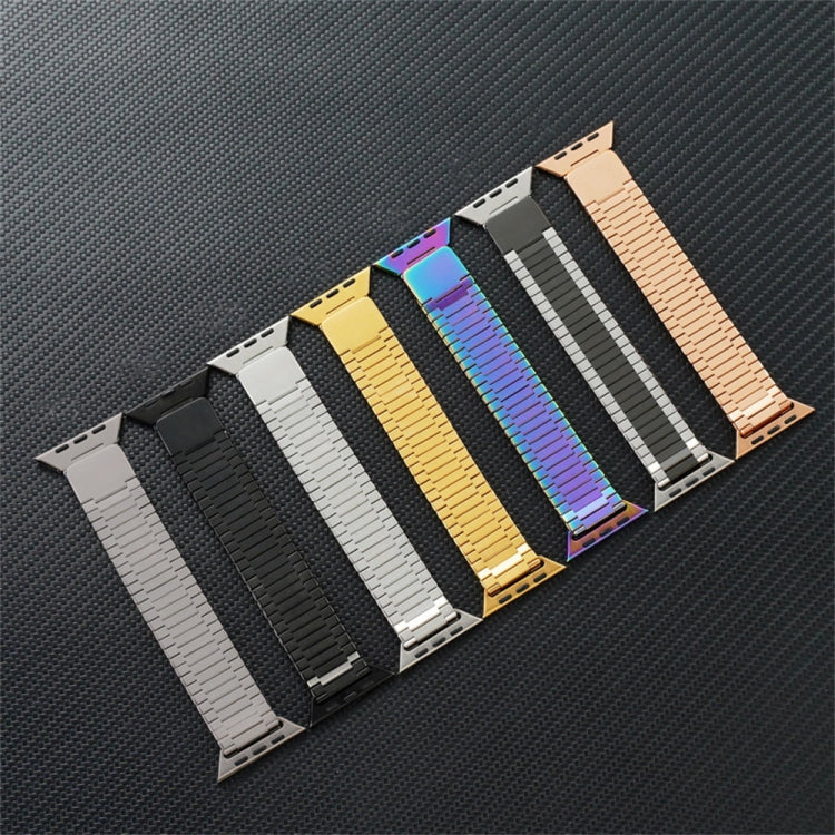 For Apple Watch Series 9 45mm Bamboo Magnetic Stainless Steel Metal Watch Strap(Silver) - Watch Bands by PMC Jewellery | Online Shopping South Africa | PMC Jewellery