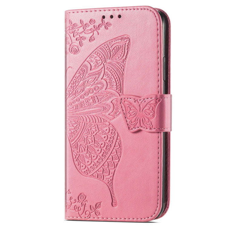For Blackview A96 Butterfly Love Flower Embossed Leather Phone Case(Pink) - More Brand by PMC TechLife | Online Shopping South Africa | PMC TechLife