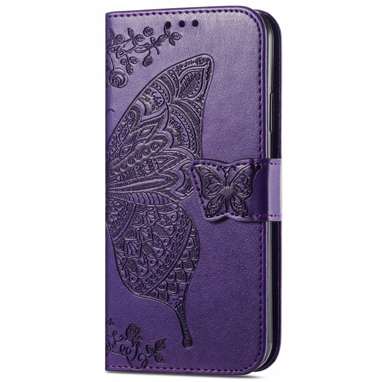 For Blackview A96 Butterfly Love Flower Embossed Leather Phone Case(Dark Purple) - More Brand by PMC TechLife | Online Shopping South Africa | PMC TechLife | Buy Now Pay Later Mobicred