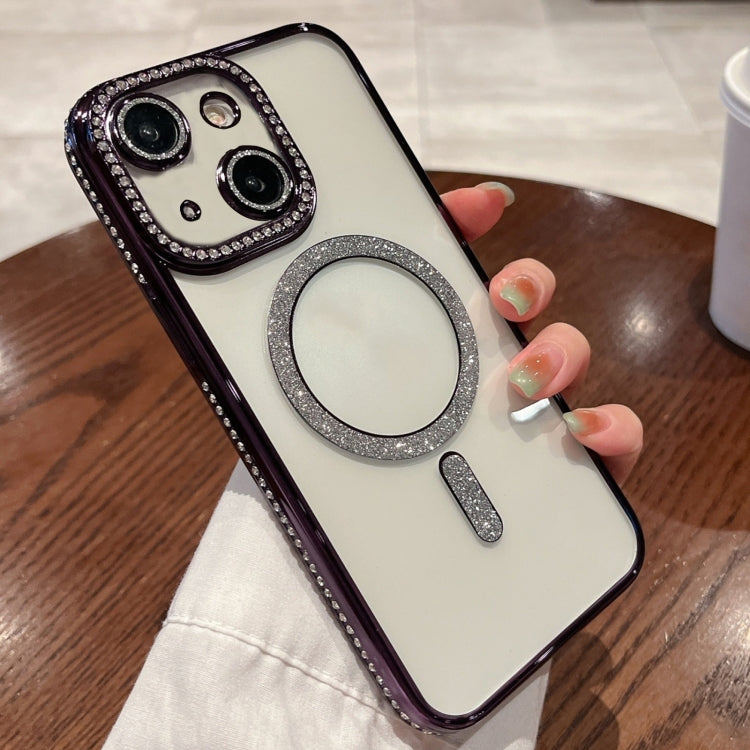 For iPhone 13 Diamond Plated MagSafe TPU Phone Case(Purple) - free shipping - PMC TechLife - Order now!