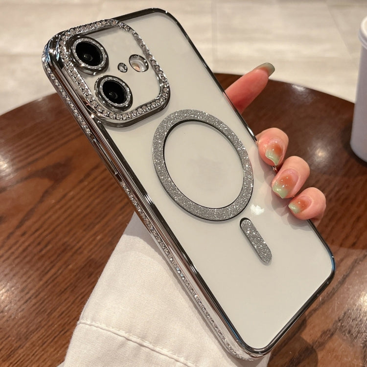 For iPhone 16 Plus Diamond Plated MagSafe TPU Phone Case(Silver) - iPhone 16 Plus Cases by PMC TechLife | Online Shopping South Africa | PMC TechLife | Buy Now Pay Later Mobicred