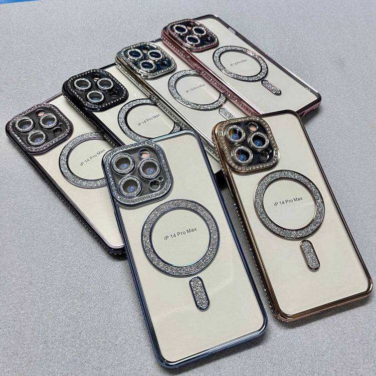 For iPhone 16 Plus Diamond Plated MagSafe TPU Phone Case(Black) - iPhone 16 Plus Cases by PMC TechLife | Online Shopping South Africa | PMC TechLife | Buy Now Pay Later Mobicred
