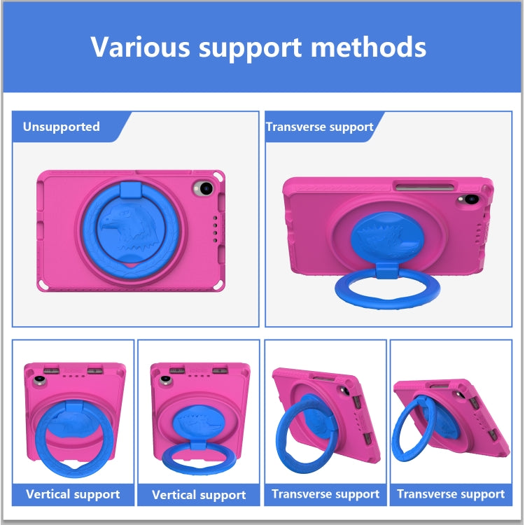 For TCL Tab 8 LE / WiFi 2023 EVA Hybrid PC Shockproof Tablet Case with Frame(Rose Red) - Others by PMC TechLife | Online Shopping South Africa | PMC TechLife | Buy Now Pay Later Mobicred