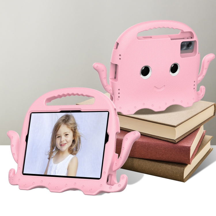 For Samsung Galaxy Tab S9 / S9 FE / S7 / S8 Octopus Style EVA Hybrid PC Shockproof Tablet Case with Strap(Pink) - free shipping - PMC Jewellery - Order now!