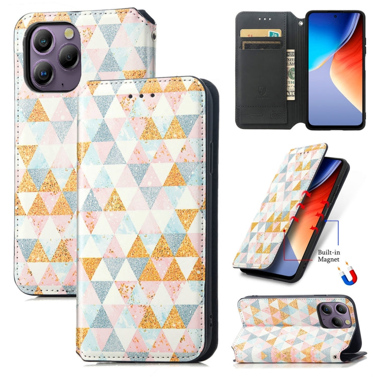 For Blackview  A96 CaseNeo Colorful Magnetic Leather Phone Case(Rhombus) - More Brand by PMC Jewellery | Online Shopping South Africa | PMC Jewellery