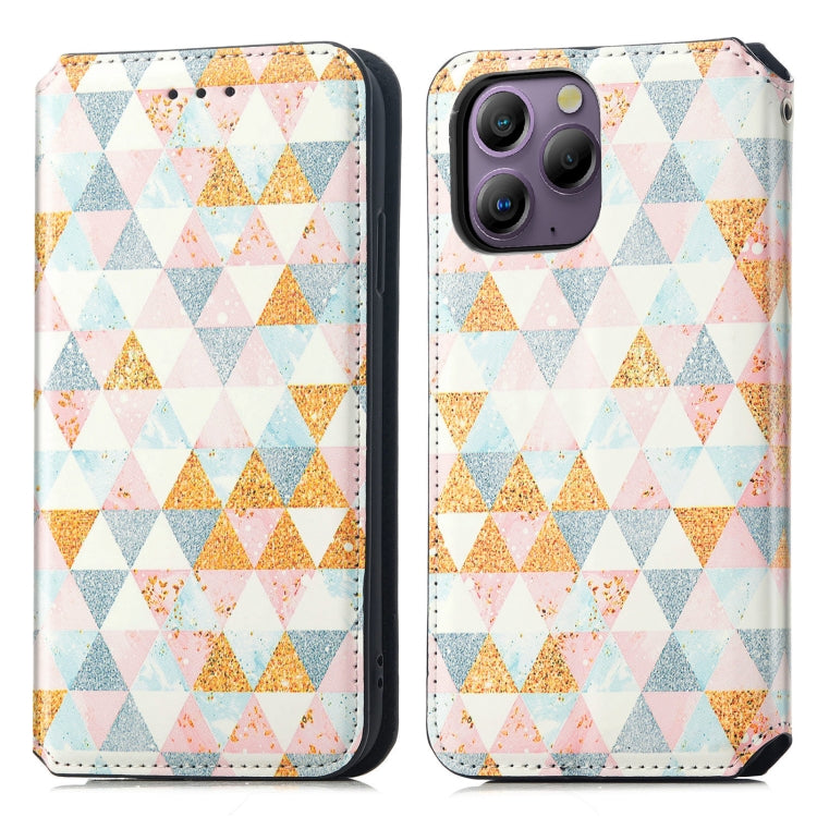 For Blackview  A96 CaseNeo Colorful Magnetic Leather Phone Case(Rhombus) - More Brand by PMC TechLife | Online Shopping South Africa | PMC TechLife
