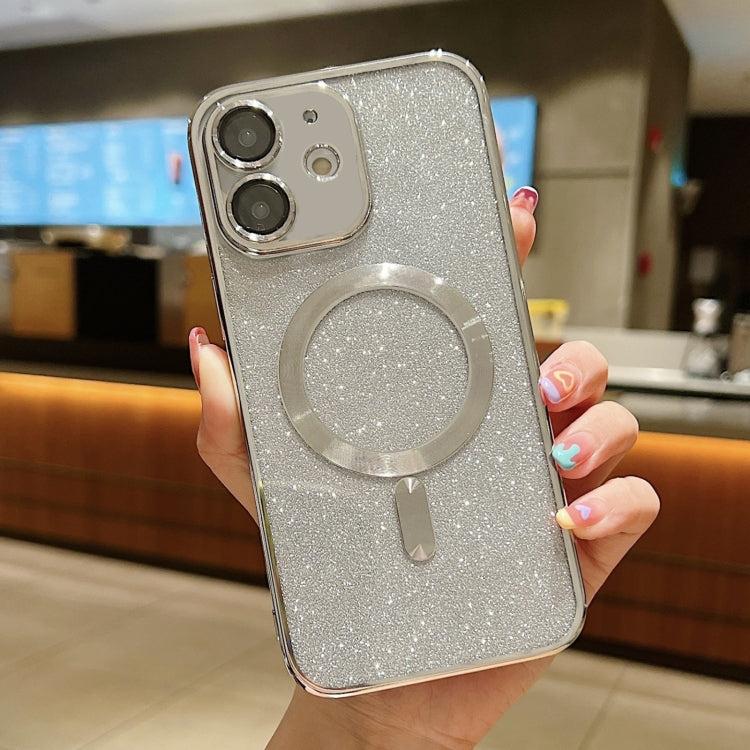 For iPhone 11 MagSafe Glitter Electroplating TPU Phone Case(Silver) - iPhone 11 Cases by PMC TechLife | Online Shopping South Africa | PMC TechLife