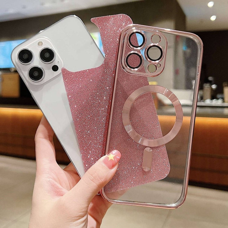 For iPhone 16 Pro Glitter Electroplating MagSafe TPU Phone Case(Silver) - iPhone 16 Pro Cases by PMC TechLife | Online Shopping South Africa | PMC TechLife | Buy Now Pay Later Mobicred