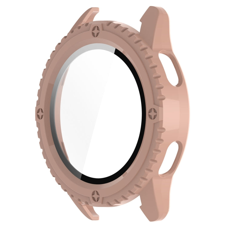 For Xiaomi Watch S3 PC + Tempered Film Integrated Watch Protective Case(Pink) - Watch Cases by PMC TechLife | Online Shopping South Africa | PMC TechLife | Buy Now Pay Later Mobicred