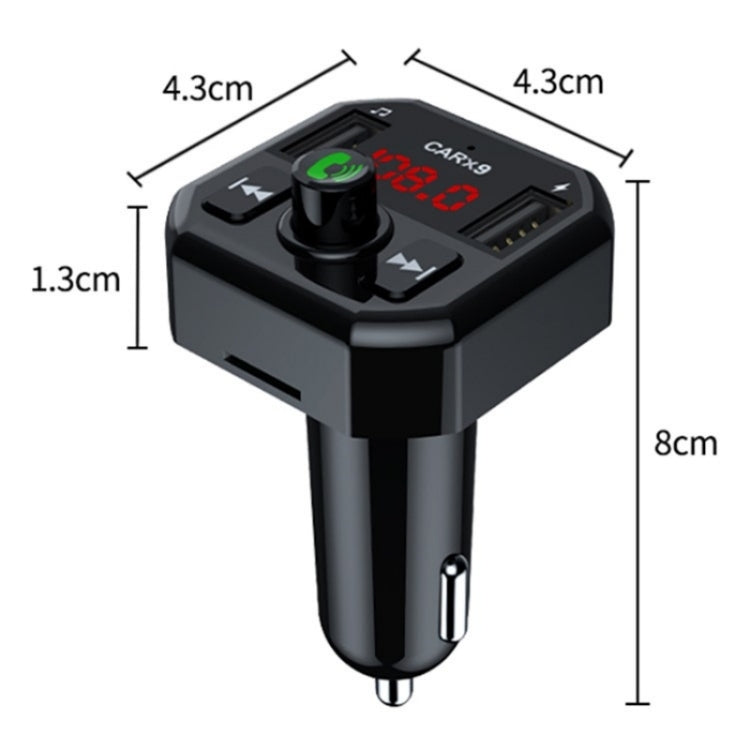 Dual USB Ports Car MP3 Player Automatic Power-off Memory Bluetooth Call FM Transmitter - Bluetooth Car Kits by PMC TechLife | Online Shopping South Africa | PMC TechLife | Buy Now Pay Later Mobicred