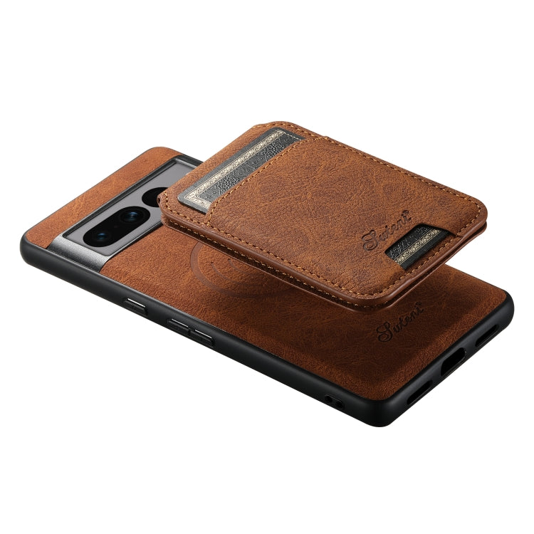 For Google Pixel 8 Pro Suteni H16 Litchi Texture Leather Detachable Wallet Back Phone Case(Blue) - free shipping - PMC TechLife - Order now!