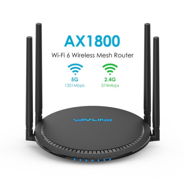 WAVLINK WN531AX2 AX1800 Dual Band Gigabit Wireless Internet Router WiFi 6 Repeater, Plug:AU Plug - Wireless Routers by WAVLINK | Online Shopping South Africa | PMC Jewellery | Buy Now Pay Later Mobicred