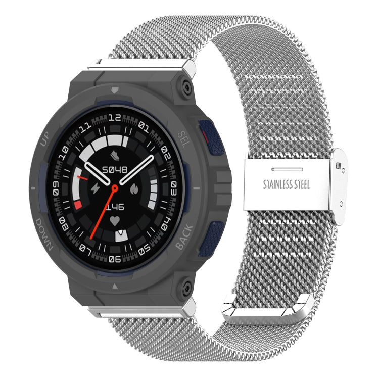 For Amazfit Active Edge A2212 Milan Mesh Single Buckle Watch Band(Silver) - free shipping - PMC TechLife - Order now!