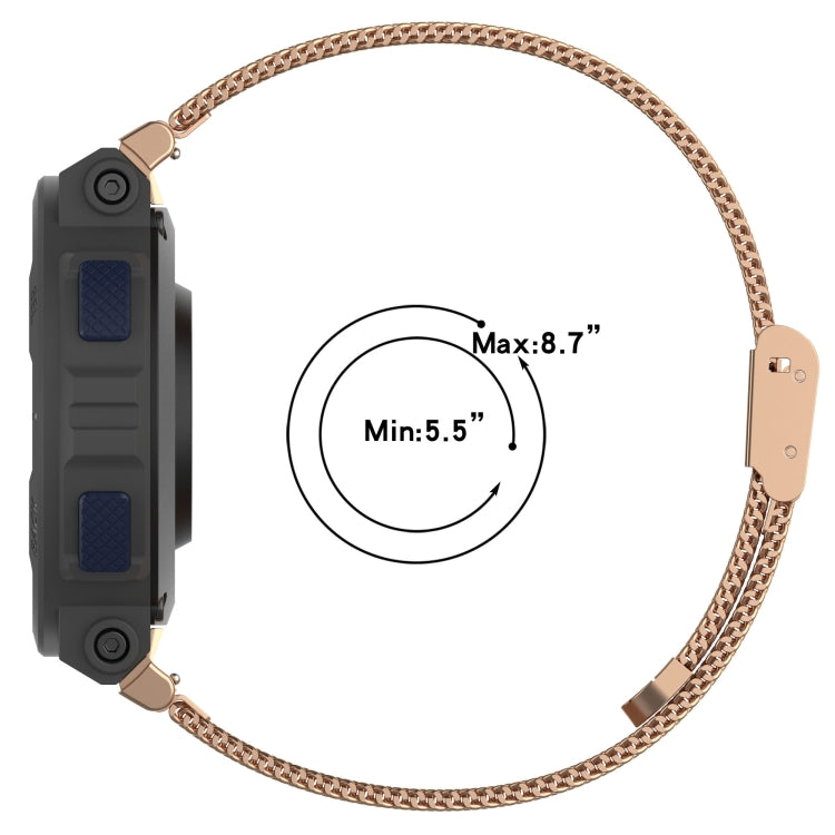 For Amazfit Active Edge A2212 Milan Mesh Single Buckle Watch Band(Silver) - free shipping - PMC TechLife - Order now!